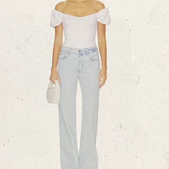 Free People Intimately FP Bodysuit In White, NWT, see measurements for size. - Picture 1 of 11